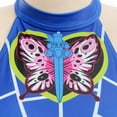 thumbnail image 3 of Women Swimsuits Butterfly Prints for Bathing Colorful Bikini Set Halter Top and and Spiderweb Prints Shorts Two Piece Bathing Suit Swimwear, 3 of 5