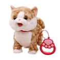thumbnail image 2 of Leash Cat Walking Set Sing Purr And Meow Animated Robot Pet Activity Lifelike Stuffed Animal Remote Control Cute Robot Toy For Kids, 2 of 7