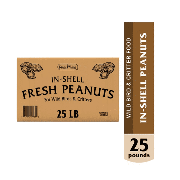 Royal Wing In-Shell Peanuts Wild Bird Food, 25 lb.