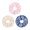 White & Blue & Pink, variant on YooGuoGuo 3-Piece Wrinkles Edge Satin Large Scrunchies for Women Girls, No Damage Elastic Hair Ties, Bulk Ponytail Holder Hair Bands, Rubber Band Hair Accessories (White & Blue & Pink)