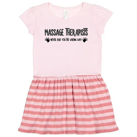 

Inktastic Massage Therapists Hands Rub Gift Toddler Girl Dress