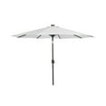 thumbnail image 3 of 9 ft Patio Solar LED Market Umbrella with Square Concrete Base, White, 3 of 5