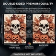 thumbnail image 3 of CSZPPQAF Halloween Garden Flags 12x18 Double Sided-Skull Pumpkin,165 GSM Polyester Fall Yard Decoration Flags, Fade Resistant, 3 of 6