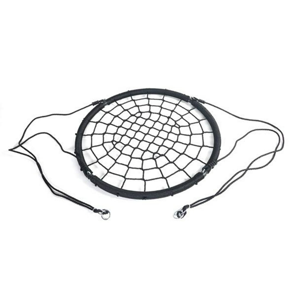 Tebru Adjustable Swing Net, Outdoor Swing, 40in Spider  Swing Nylon Rope Swivel Tree Net