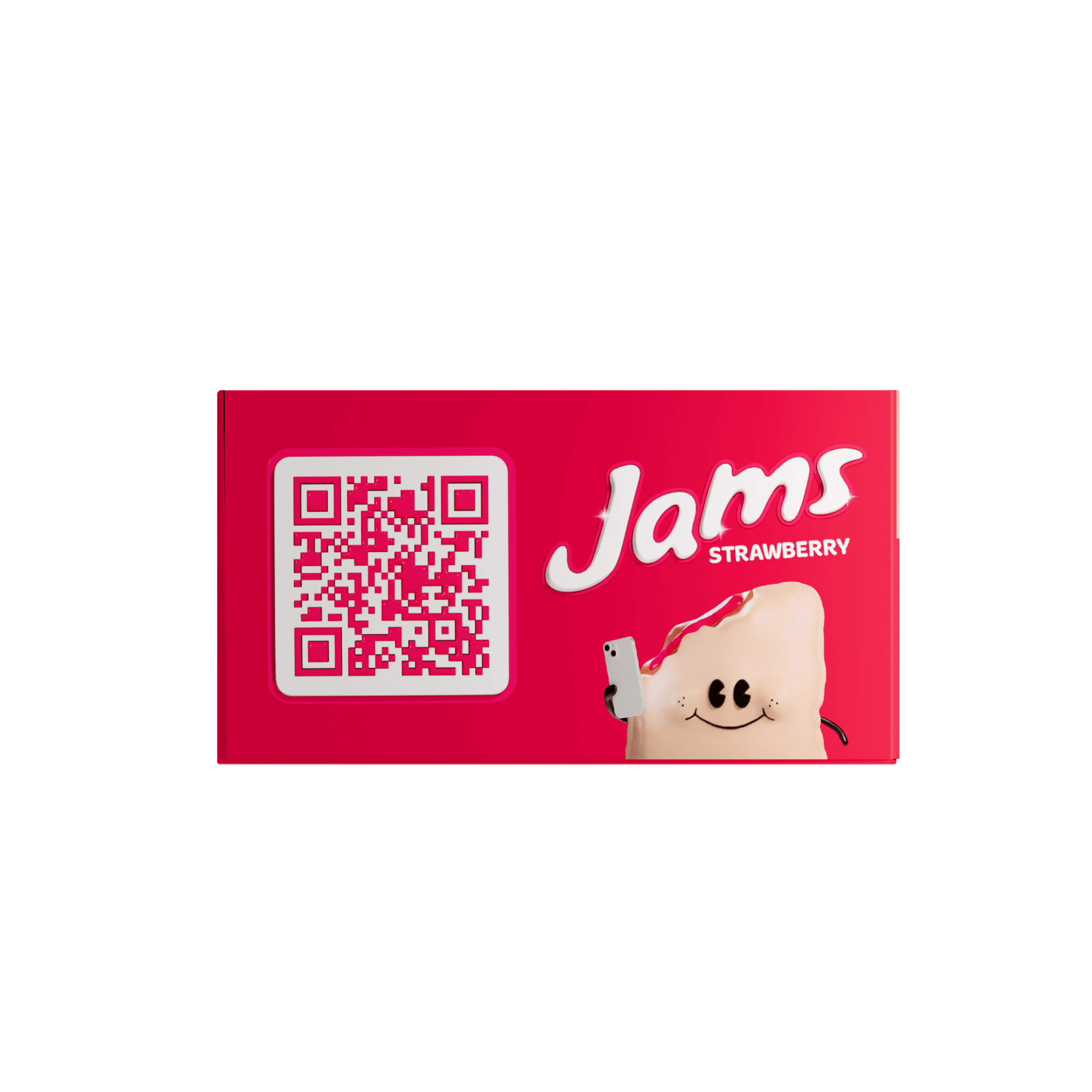 Jams Strawberry Protein 10g Peanut Butter & Jelly Frozen Sandwiches 4 Count, 10.7 Oz