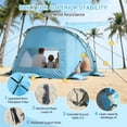 thumbnail image 6 of Aship Beach Tent for 6-7 Person, UPF 50+ Sun Shelter with 360° Ventilation & Large Canopy, Easy Setup Waterproof & Portable Tent for Beach Adventures, 6 of 11