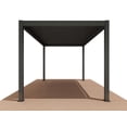 thumbnail image 2 of Freestanding Villa Pergola with Motorization and LED Lighting Included, 13' x 13', Dark Gray, 2 of 5