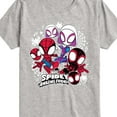 thumbnail image 3 of Marvel Spider-Man And His Amazing Friends - Spidey Friends Stickers - Toddler And Youth Short Sleeve Tee, 3 of 5