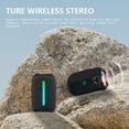 thumbnail image 4 of DeskAKBK Outdoor Portable Bluetooth Speaker With LED Light Long Standby Life Wireless Speaker High Power HiFi Stereo Sound Speaker Waterproof Speaker,Father's Day Gifts for Husband, 4 of 9