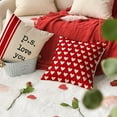 thumbnail image 4 of Valentines Day Outdoor Pillow Covers, 18 x 18 inch Set of 4 Waterproof Throw Pillow Cases, Love Cushion Decor for Home Outside Patio Front Porch House Farmhouse 2024(Style A), 4 of 6