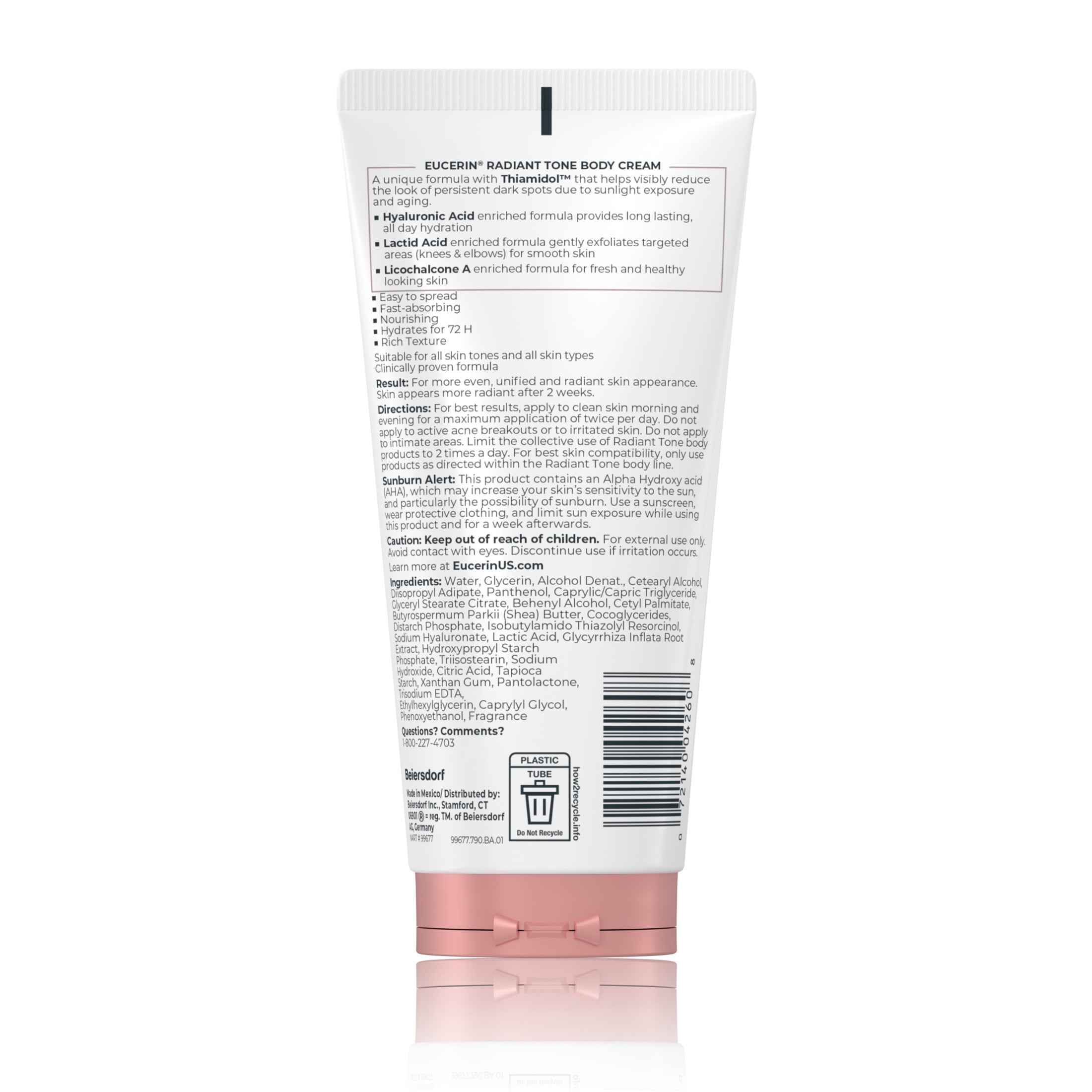 Eucerin Radiant Tone Dark Spot Corrector Body Cream, 7 oz Tube