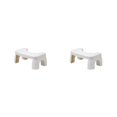 thumbnail image 3 of Taburete de baño moderno Inteprter Combinado/Blanco 2Conjunto, 3 of 6