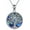 C-Tree of Life Pentagram Necklace, variant on Tree of Life Necklace Sterling Silver Pentagram Pentacle Triple Moon Goddess Pendant Necklace Pagan Wiccan Magic Amulet Jewelry for Women Men