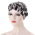 thumbnail image 3 of Holzkary African Turban for Women Knot Pre-Tied Bonnet Beanie Cap Headwrap,Cancer Chemo Beanies Bandana Headwrap Head Scarf Hijab Cap Head Braid Pre-Tied Hat Ethnic Headwear Wrap Baseball Caps, 3 of 4