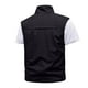 thumbnail image 3 of Chaleco ligero de softshell para hombre, chaqueta utilitaria para actividades al aire libre y viajes, cuello alto, múltiples bolsillos, para senderismo/running (XL-XXXXXXL), 3 of 3