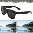 thumbnail image 3 of 2pack Pinhole Glasses For Improving Vision, Black Unisex Eyesight Strengthening Pinhole Glasses, 3 of 3