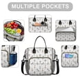 thumbnail image 2 of White Ballerina Unicorn Pattern Womens Lunch Box for Work,Insulated Large Lunch Bag for Tween and Teen,Loncheras Para Mujer,Leakproof Adult Lunch Bag for Work,Beach,Travel,Picnic,Camping, 2 of 7