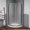 Chrome, variant on Pemberly Row 33" Round Corner Shower Kit in Chrome Frosted Base Only