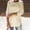 Beige, variant on Long Sleeve Shirts for Women Crew Neck Plus Size T Shirts Pullover Comfy Juniors Tops Solid Color,XL,White