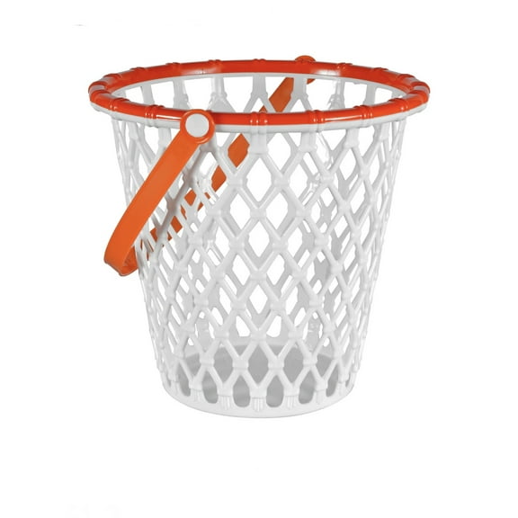 Fun Holiday Sports Theme Bucket Pail Basket Easter Hoop Net - Basketball