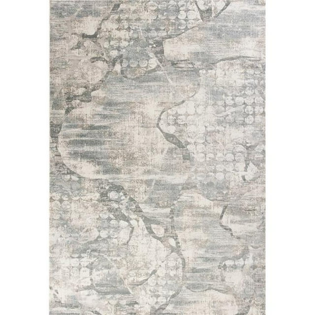 HomeRoots 352793 5 ft. 3 in. x 7 ft. 7 in. Polypropylene Ivory & Mist Area Rug