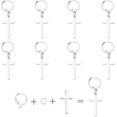thumbnail image 4 of 1box 90pcs DIY Earring Making Kits Stainless Steel Leverback Earring Findings with Cross Pendants, 4 of 7