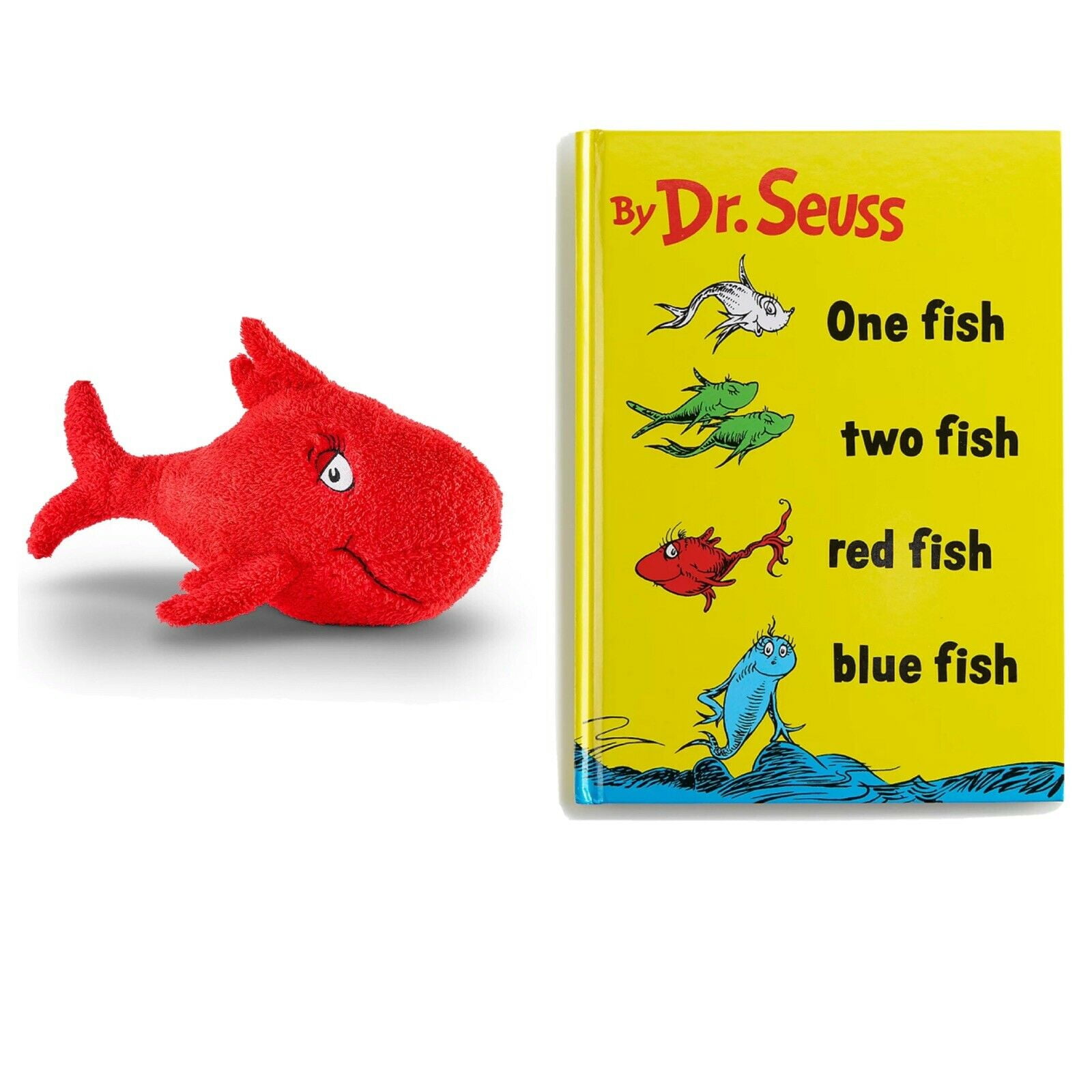 Dr Blue Fish Soft Plush Stuffed Doll Toy Seuss 12" Big Fish