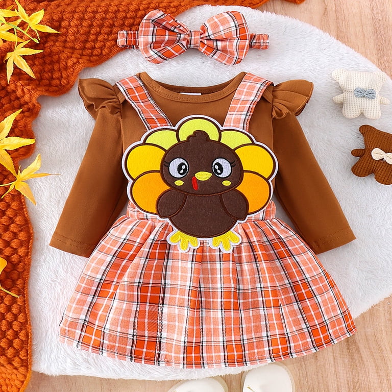 thanksgiving dress infant 19 First Outfits for Baby Girls and Boys designed with your baby girls comfort and style in mind Cutest little turkey in town