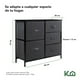 thumbnail image 5 of Comoda Cajonera 5 Cajones Mueble Organizador de Tela Madera gris L, 5 of 8