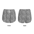 thumbnail image 3 of Balery Black Leopard Pantalones cortos deportivos para mujer con forro y dos bolsillos, elásticos, para entrenamiento, gimnasio, yoga-Medium, 3 of 7