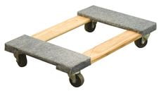 18" x 30" Wood Box Freight Moving Push Hand-Cart Truck Furniture Dolly 1000 Lb 