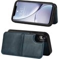 thumbnail image 5 of for iPhone XR Wallet Case with RFID Blocking Card Holder,7 Card Slots Heavy Duty Protective Bumper Armort PU Leather Magnetic Buttons Kickstand Case for iPhone XR 6.1 Inch,Macaron Blue, 5 of 15