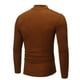thumbnail image 3 of Camisas de Hombre Blusas de Manga Larga Con Cuello Redondo Nuevo Otoño E Invierno Camisa de Fondo Delgada de Color Sólido Con Cuello Alto Odeerbi ODB-4, 3 of 6