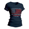 thumbnail image 4 of FASHOFT 250th Anniversary Usa Shirt for Women Patriotic 4th of July T-Shirts Independence Day Graphic Tees Navy M, 4 of 4