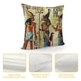 thumbnail image 4 of Autua Egyptian Art Symbols Language Graphic Decorative Cushion Throw Pillow Cover for Home Living Room Sofa, Soft and Durable Short Plush 1PC 22x22in, 4 of 5