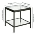 thumbnail image 3 of Evelyn&Zoe Alexis 20" Wide Square Side Table, Blackened Bronze, 3 of 8