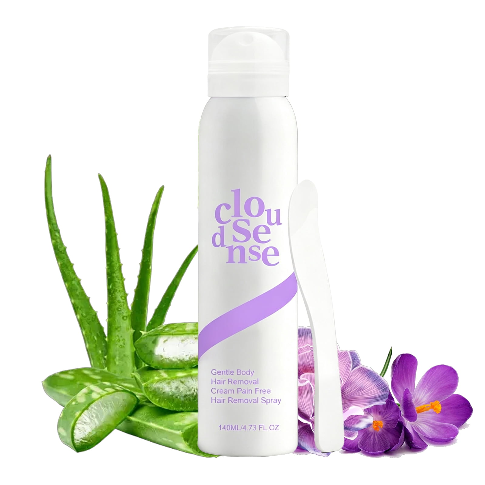 Cloud Sense Hair Removal Spray & Cream Kit Gentle Fast Acting Depilatory Set for Sensitive Skin Full Body Legs Underarms Bikini.(Spray)