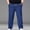 #Blue, variant on DPTALR Men's Plus Size Elastic Waist Drawstring Pocket Loose Wide Leg Jeans,Blue,XXL