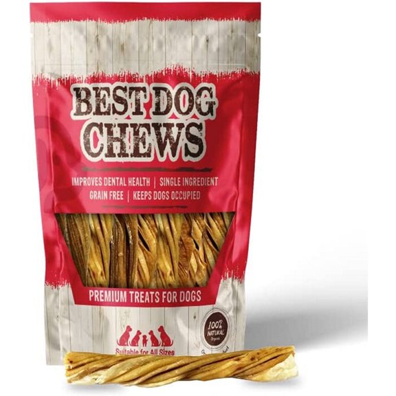 Best Dog Chews - Premium Tripe Twists for Dogs - 5 inch (6 Count, 13-22g) - 100% Natural Protein-Rich Treats - Long Lasting Crunchy Snacks - Beef Jerky - Bully Sticks - Ideal for All Breeds and Sizes