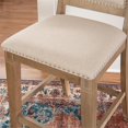 thumbnail image 3 of Home Square 2-Piece Furniture 26" Counter Stool Set in Natural Brown, 3 of 10