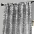 thumbnail image 4 of Sequoia Silver Grey Faux Silk Jacquard Curtain (1 Panel), Sequoia Silver Grey, 50W X 96L, 4 of 6