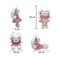 thumbnail image 2 of Conejo De Peluche Suave Con Vestido Rosa Rabbit Bunny Importadora La Merced Tela Suave Hipoalergénica, 2 of 4