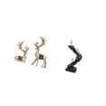 thumbnail image 5 of CarpNettore Sitting Standing Deer Statues Thinker Statue Abstract Figure Handicraft Decorative Objects for Living Room Office Bookshelf Desktop Decorations, 5 of 8