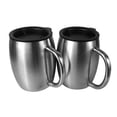 thumbnail image 2 of Stainless Steel Insulated Coffee Mugs With Lids - Set of 2 - 14 oz - Double Walled - Perfect for Travel, 2 of 8