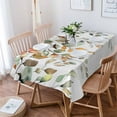 thumbnail image 4 of Fall Eucalyptus Rectangle Tablecloths 60x120,Thanksgiving Farmhouse Sage Green Orange Table Cloth Table Cover Indoor/Outdoor Tabletop Decor for Wedding Holiday Party Dinner Baby Shower, 4 of 7