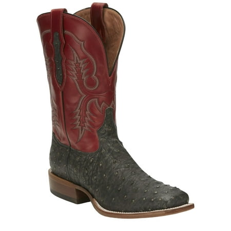 

Tony Lama Men s Augustus Western Boot Broad Square Toe Grey 9.5 D(M) US