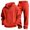 Red, variant on SERTGUTR Boys' Waffle Knit Hoodie Pullover Quarter Zip Kangaroo Pocket Elastic Waist Sweatpants 2 Piece Set Relaxed Fit Warm Winter School Outdoor Wear