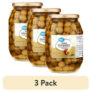(3 pack) Great Value Stuffed Manzanilla Olives with Minced Pimento, 21 oz