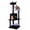 Purple, variant on Gymax 57'' Gothic Cat Tree for Indoor Cats w/ Padded Perch 2-Entry Condo Hanging Toy Red & Black