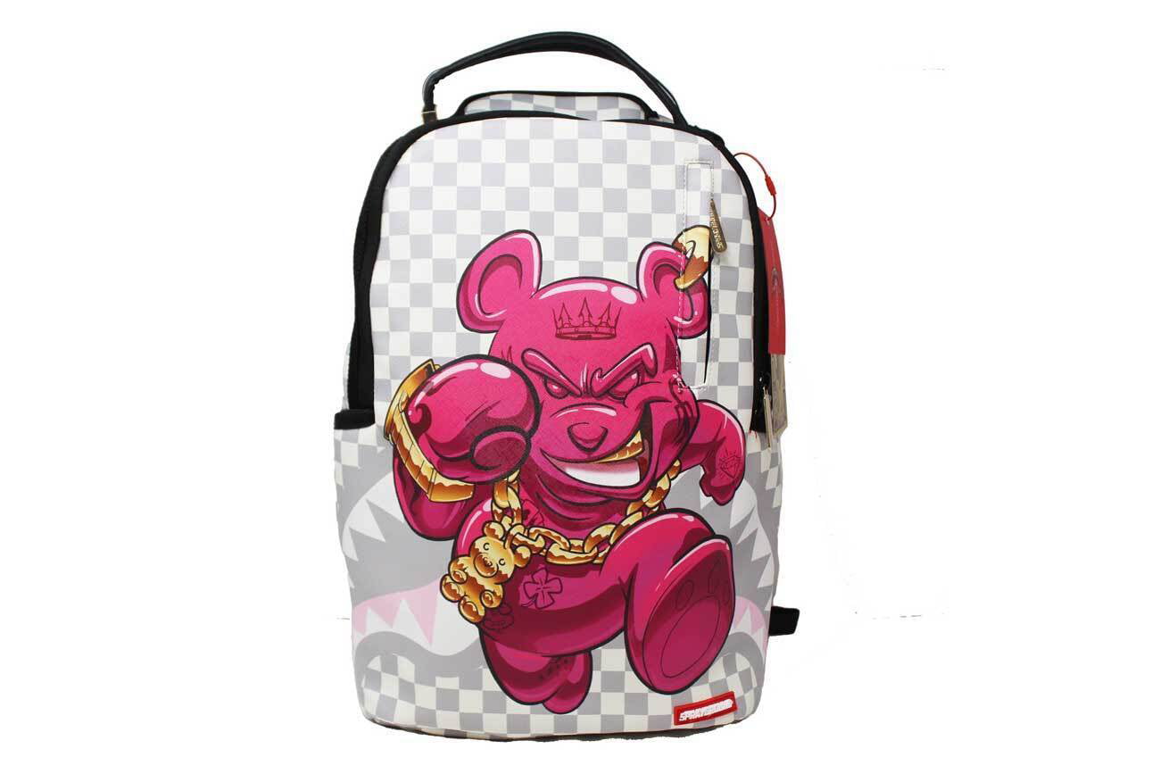 Sprayground 910B4478NSZ Diablo Bear Pink OTR Backpack (DLXR), One Size